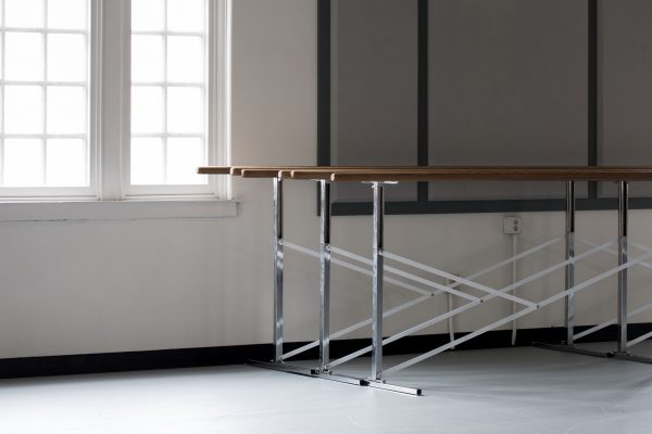 Ballet studio with ballet barres