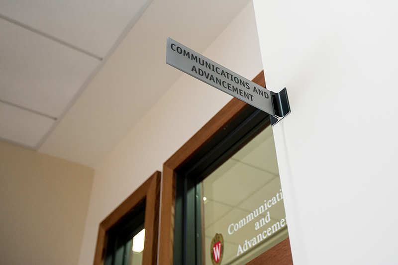 Communications and Advancement door