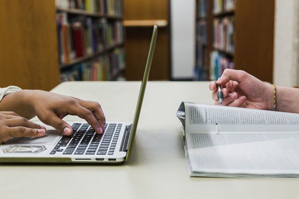 Laptop and book image