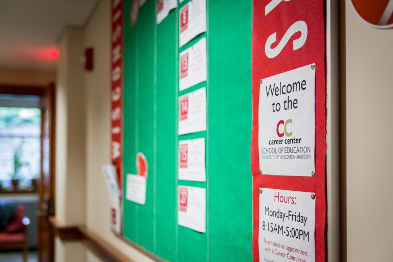 Career Center bulletin board