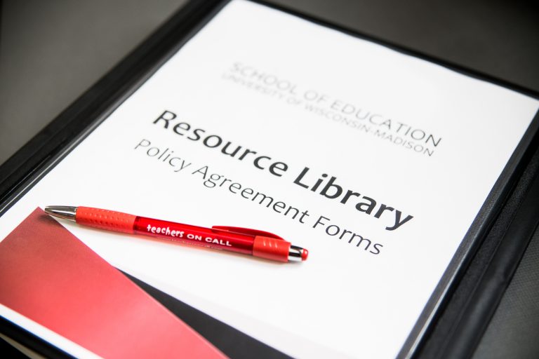 "Resource Library: Policy Agreement Forms" booklet